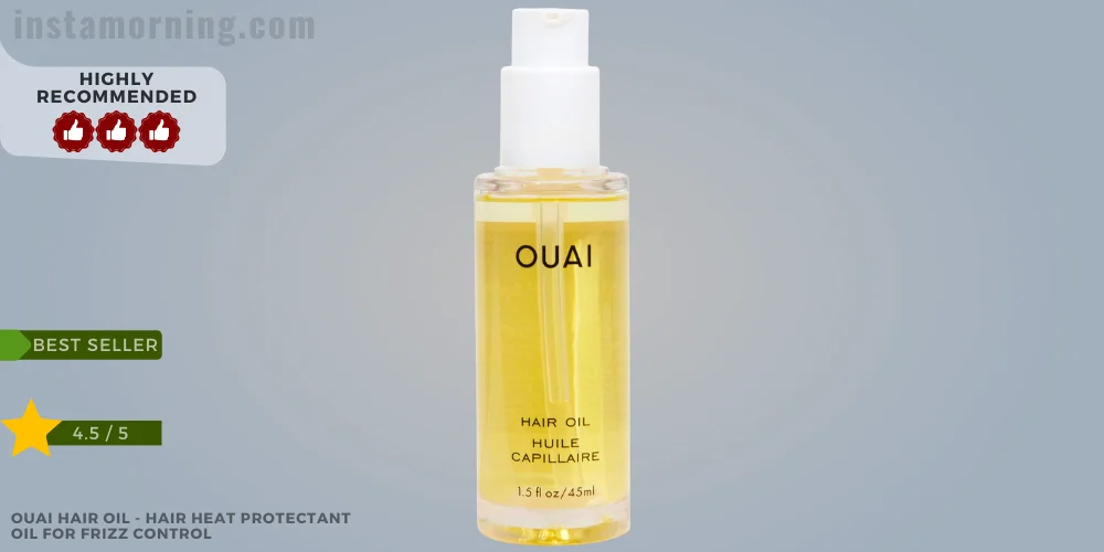 best heat protectant for hair - OUAI Hair Oil - Hair Heat Protectant Oil for Frizz Control