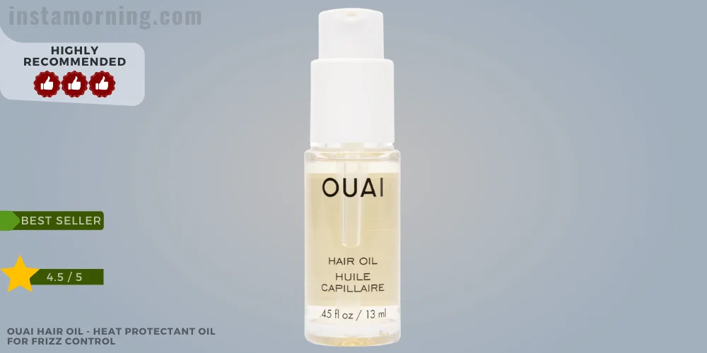 best heat protectant for hair - OUAI Hair Oil - Heat Protectant Oil for Frizz Control