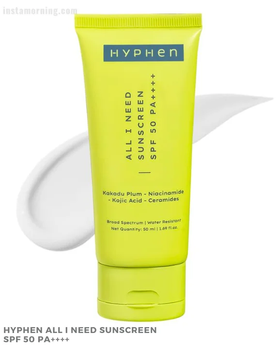 hyphen daily face care regime for combination & oily skin - Hyphen All I Need Sunscreen SPF 50 PA++++