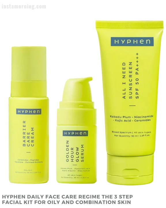 hyphen daily face care regime for combination & oily skin